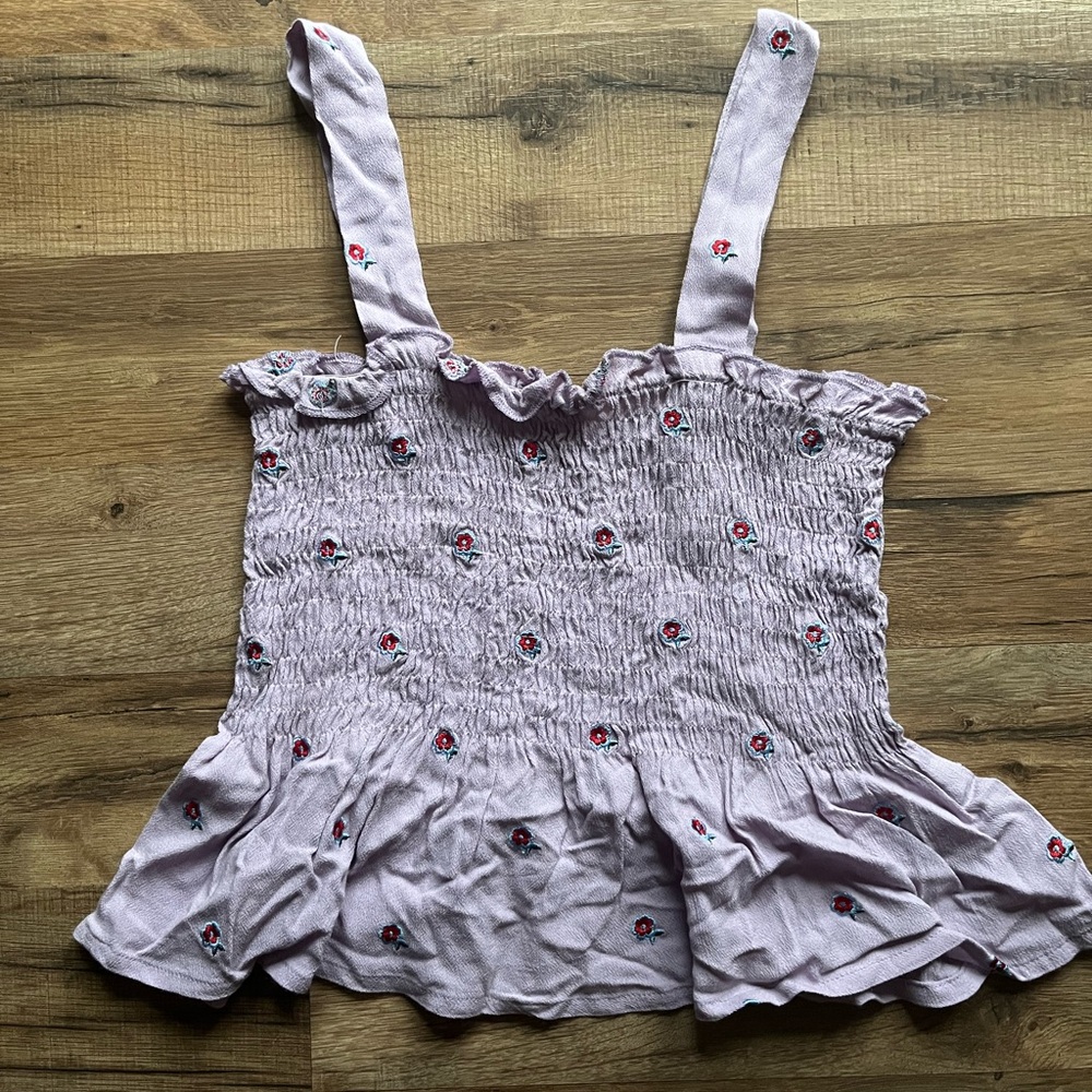 Women’s floral cropped tank